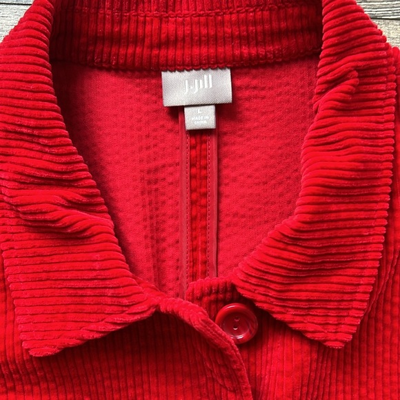 J Jill Red Corduroy jacket - Picture 3 of 8